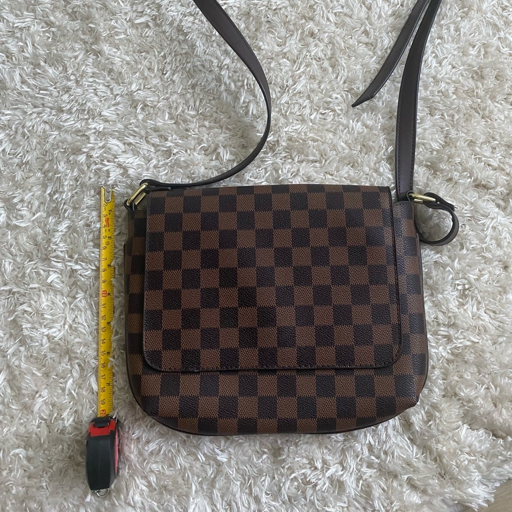 Brown checkered designer “inspired” crossbody